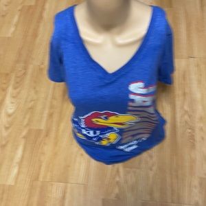 by Royce Apparel - KU Size Extra Large blue T-shirt